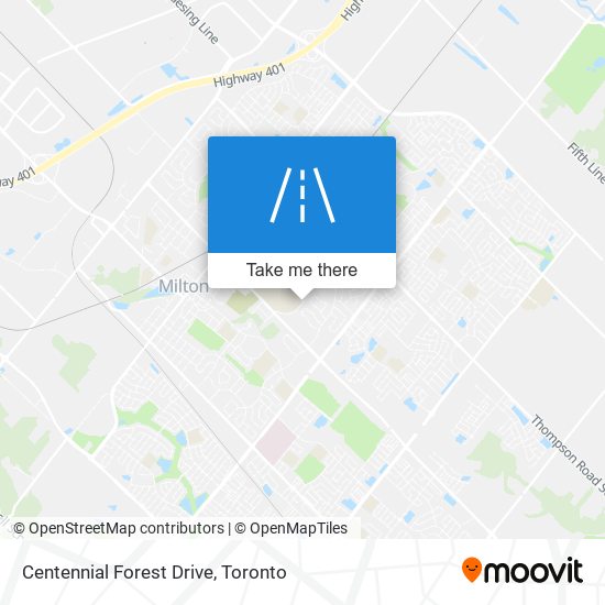 Centennial Forest Drive map