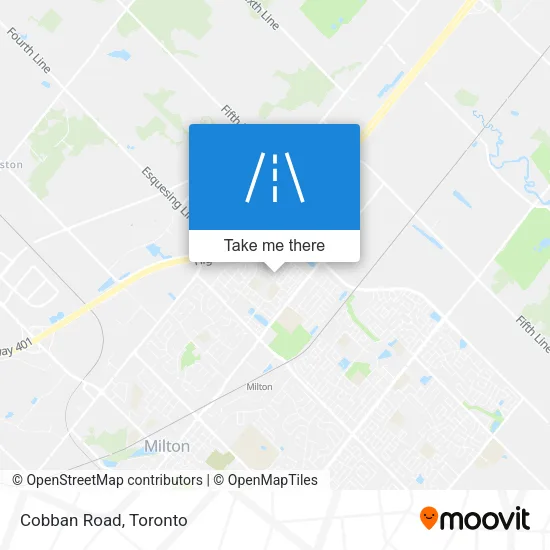 Cobban Road map