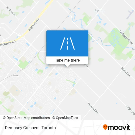 Dempsey Crescent map