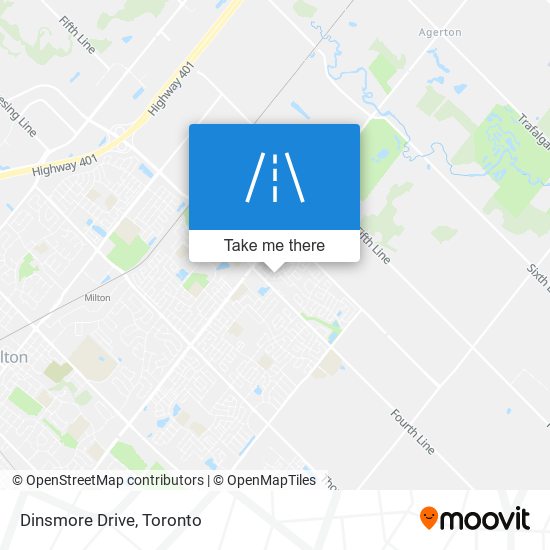 Dinsmore Drive map