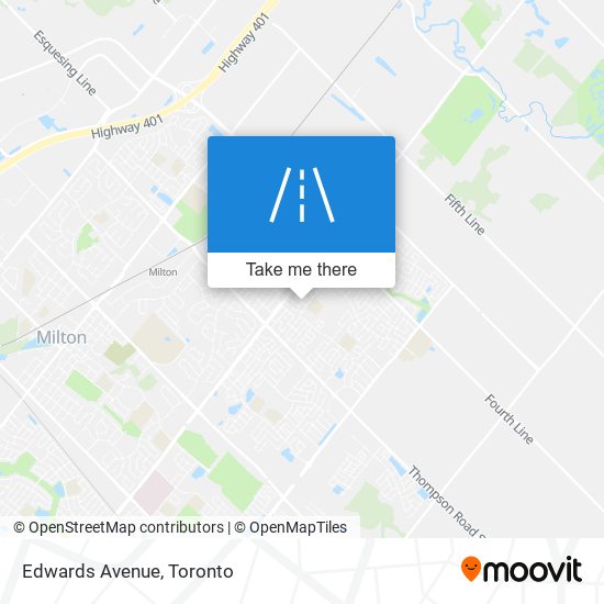 Edwards Avenue map