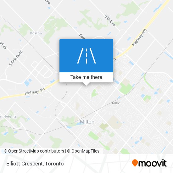 Elliott Crescent map