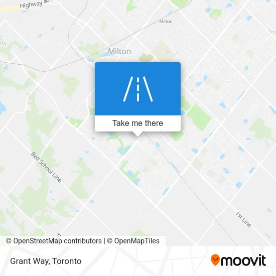 Grant Way map