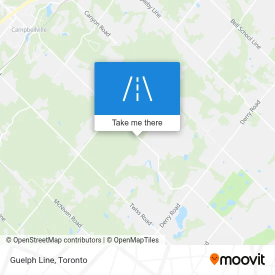 Guelph Line map