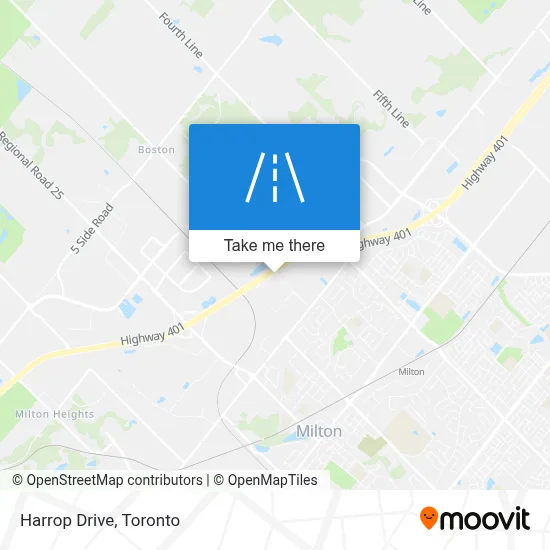 Harrop Drive map