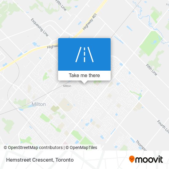 Hemstreet Crescent map