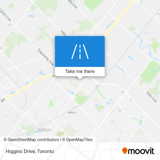 Higgins Drive map