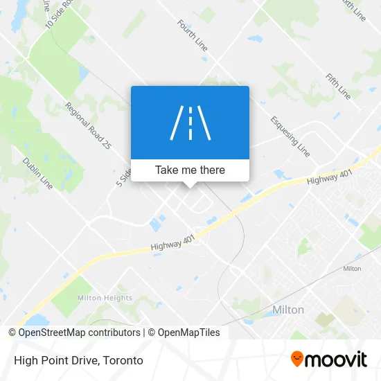 High Point Drive map