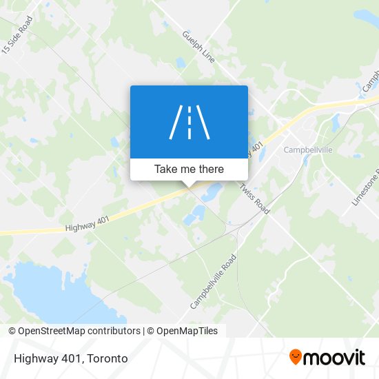 Highway 401 map