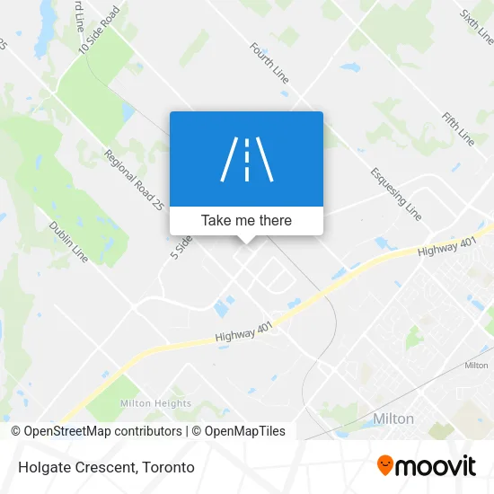 Holgate Crescent map