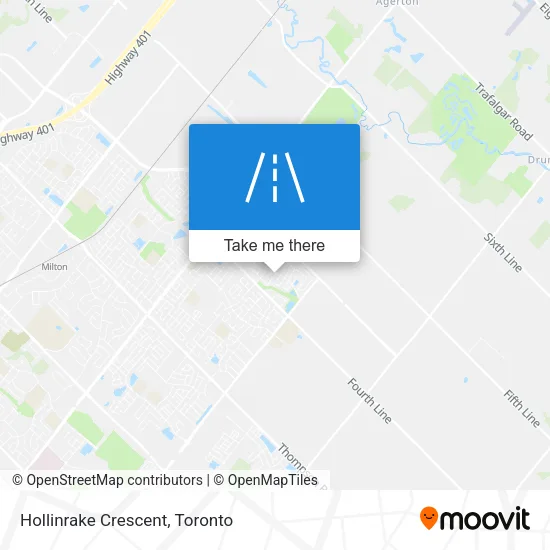 Hollinrake Crescent map