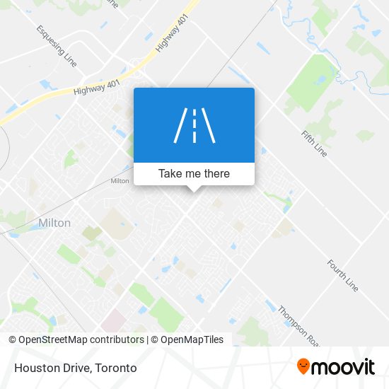 Houston Drive map