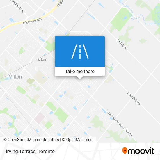Irving Terrace map