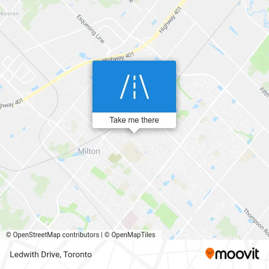 Ledwith Drive map