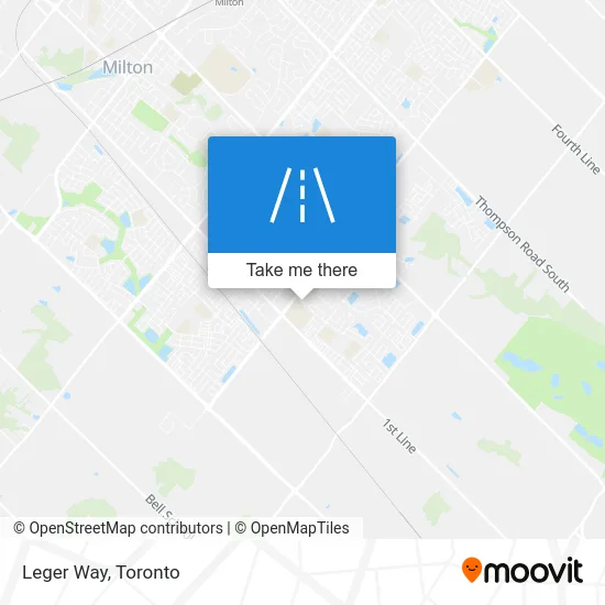 Leger Way map