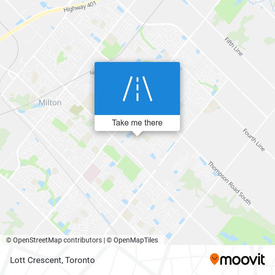 Lott Crescent map