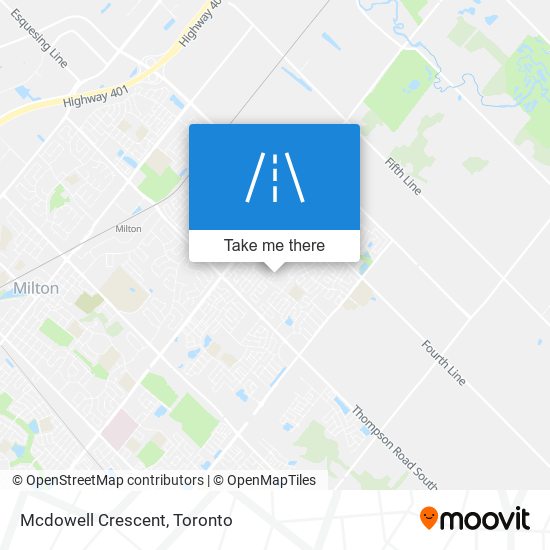 Mcdowell Crescent map