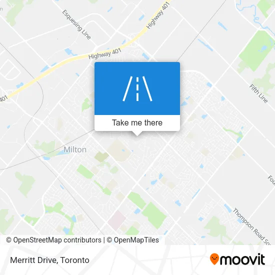 Merritt Drive map