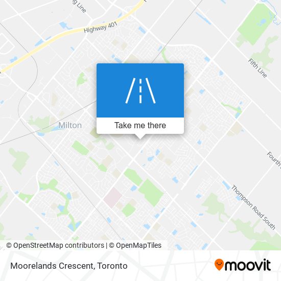 Moorelands Crescent map