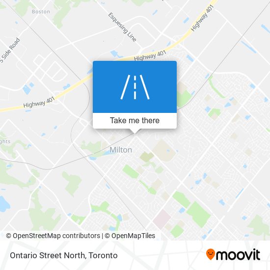 Ontario Street North map
