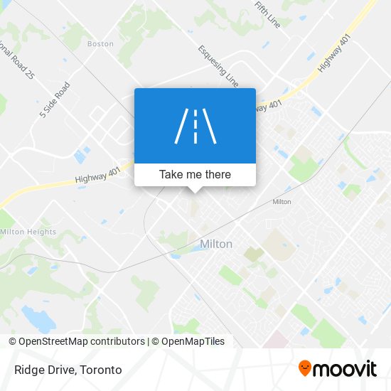 Ridge Drive map