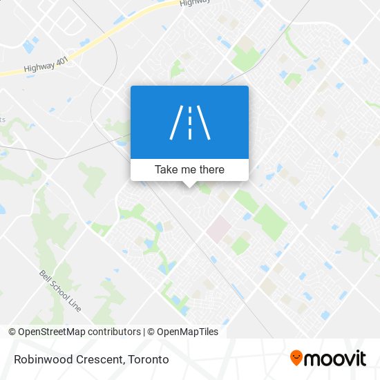 Robinwood Crescent map