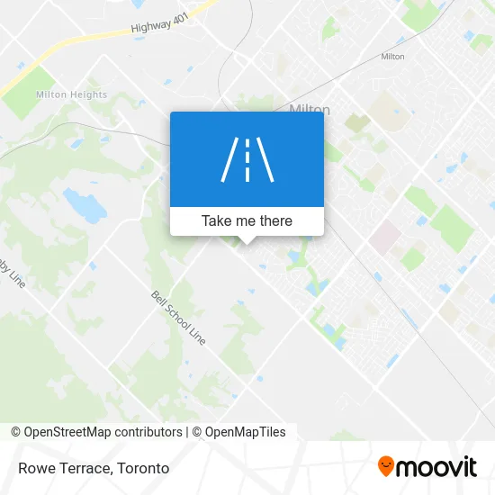 Rowe Terrace map
