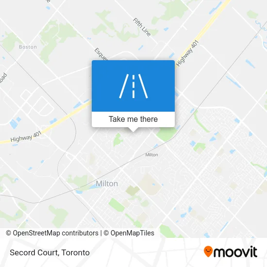 Secord Court map