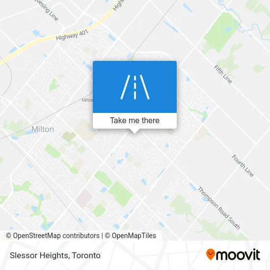 Slessor Heights map