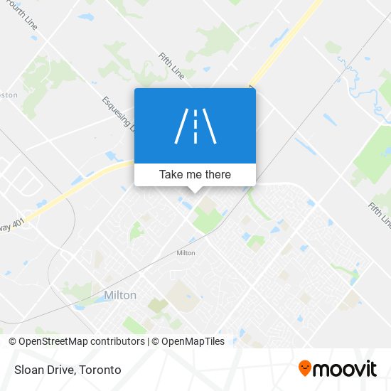 Sloan Drive map