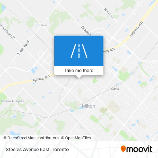 Steeles Avenue East map