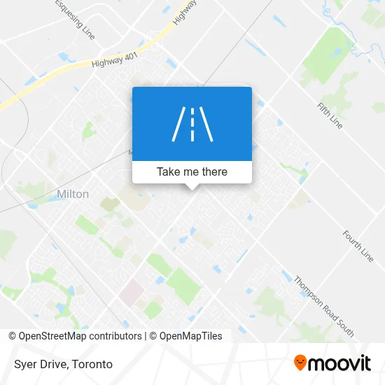 Syer Drive map