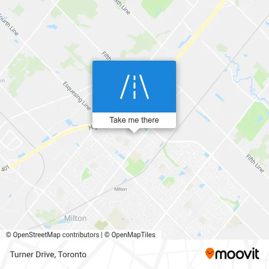Turner Drive map