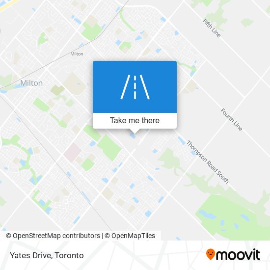 Yates Drive map