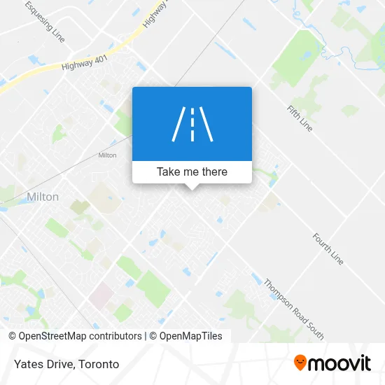 Yates Drive map