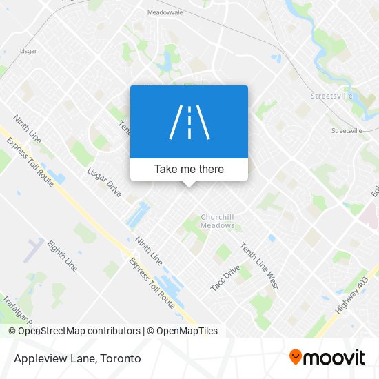 Appleview Lane map