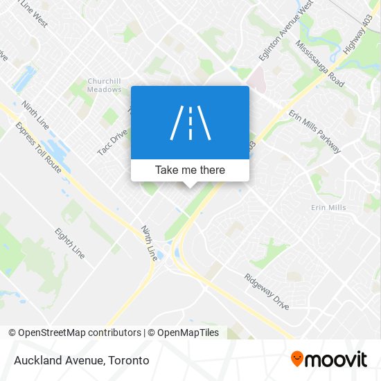 Auckland Avenue map