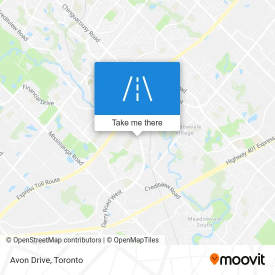 Avon Drive map