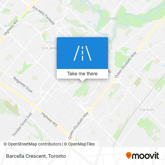 Barcella Crescent map