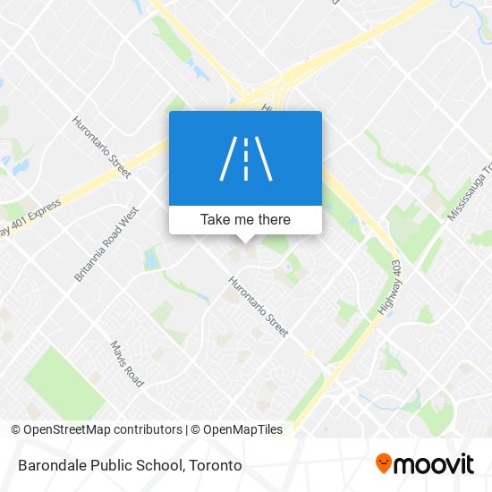 Barondale Public School map