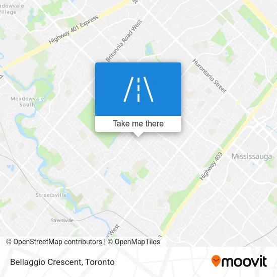 Bellaggio Crescent map