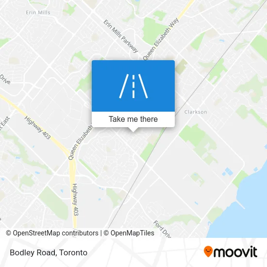 Bodley Road map