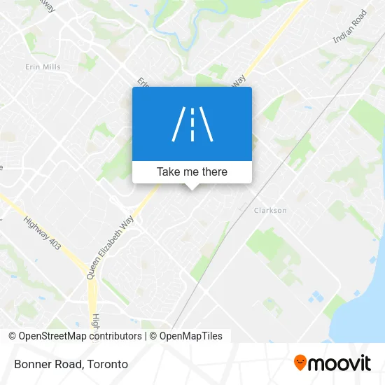 Bonner Road map