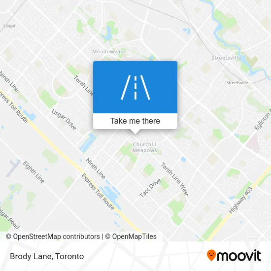 Brody Lane map