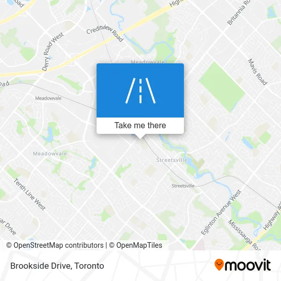 Brookside Drive map