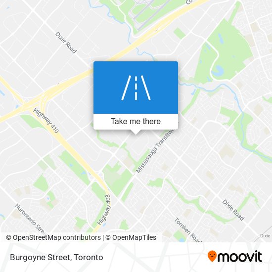 Burgoyne Street map