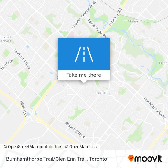 Burnhamthorpe Trail / Glen Erin Trail map