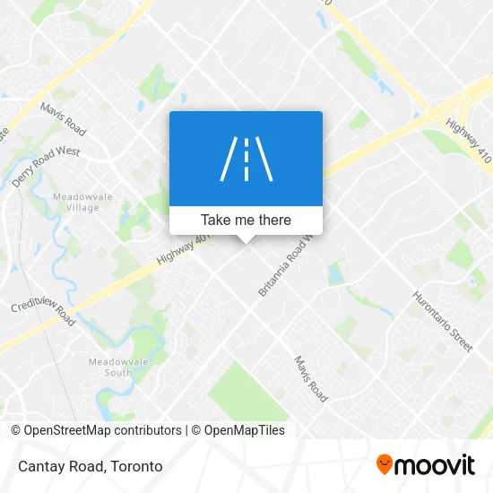 Cantay Road map
