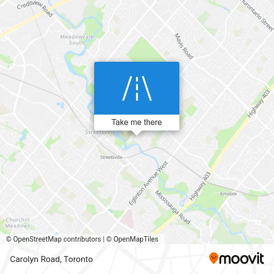 Carolyn Road map