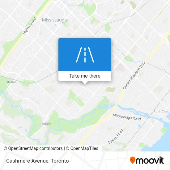 Cashmere Avenue map